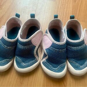 Blue and Pink Kids Slip-On Shoes
